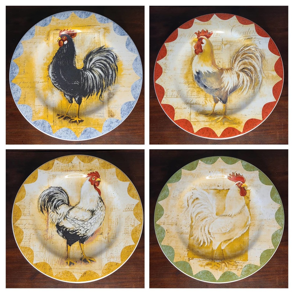 Sakura Colonial Chicken Luncheon Plates Set of 4